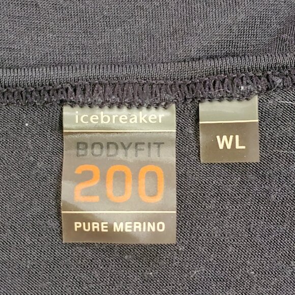 Icebreaker Womens Bodyfit 200 Merino Wool Baselayer Top Size L Gray Neutral - Picture 4 of 11